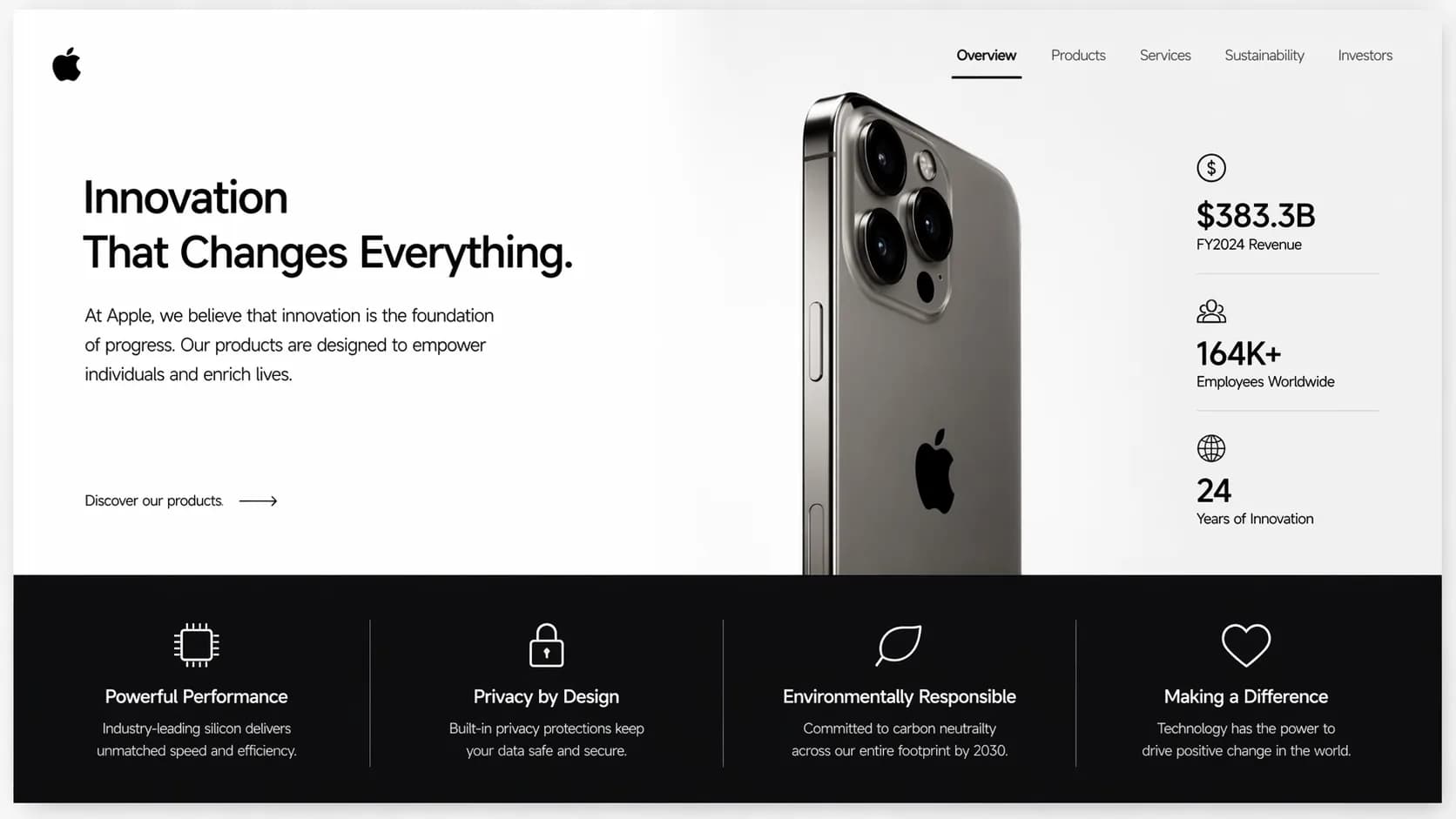 Apple-Style Monochrome Business Presentation Template — Slide 2