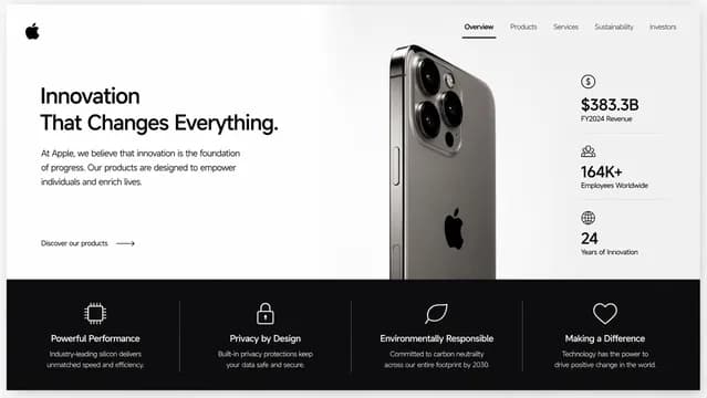 Apple-Style Monochrome Business Presentation Template — Slide 2