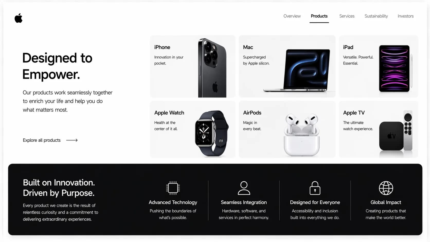 Apple-Style Monochrome Business Presentation Template — Slide 3