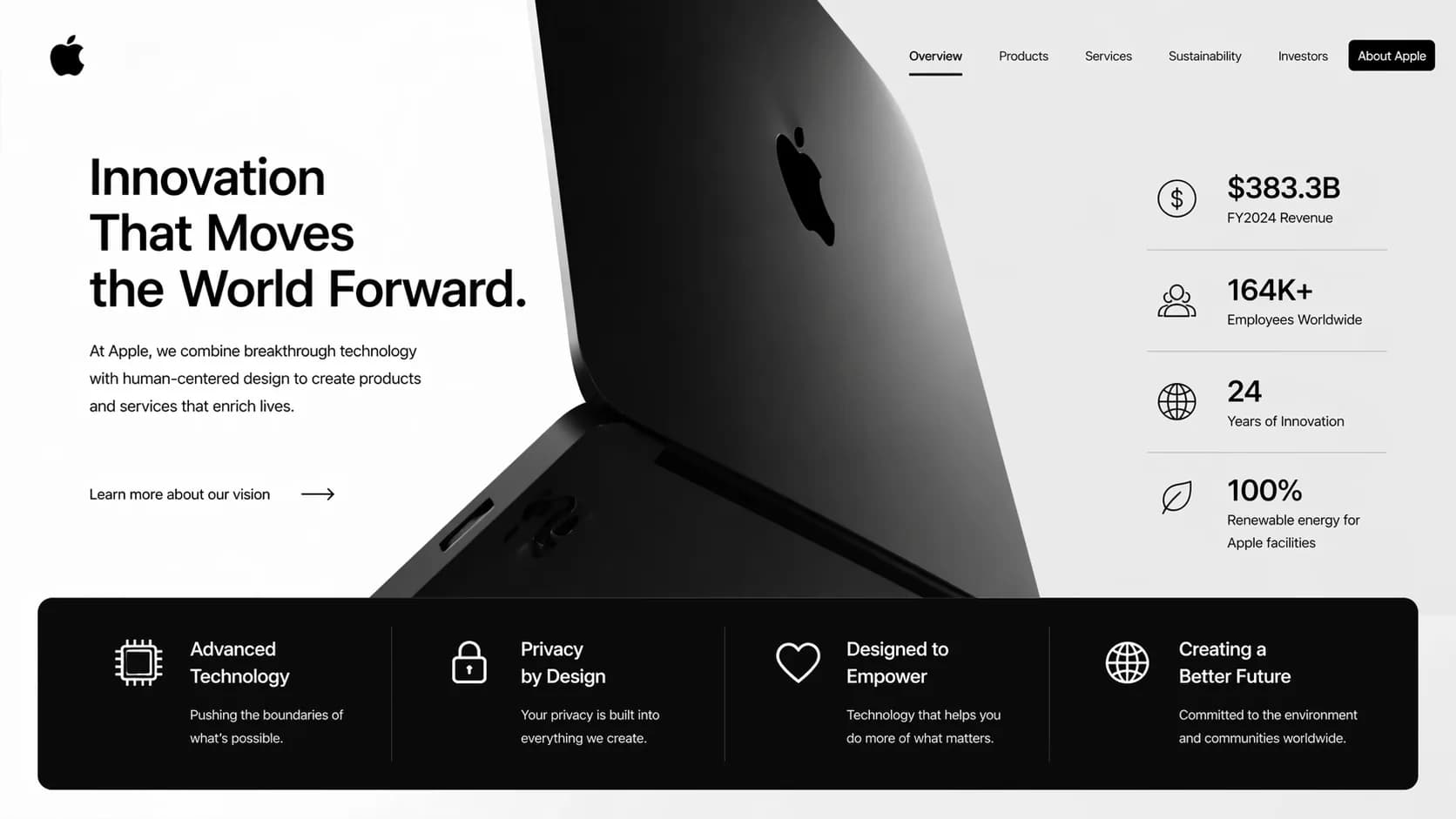 Apple-Style Monochrome Business Presentation Template — Slide 7