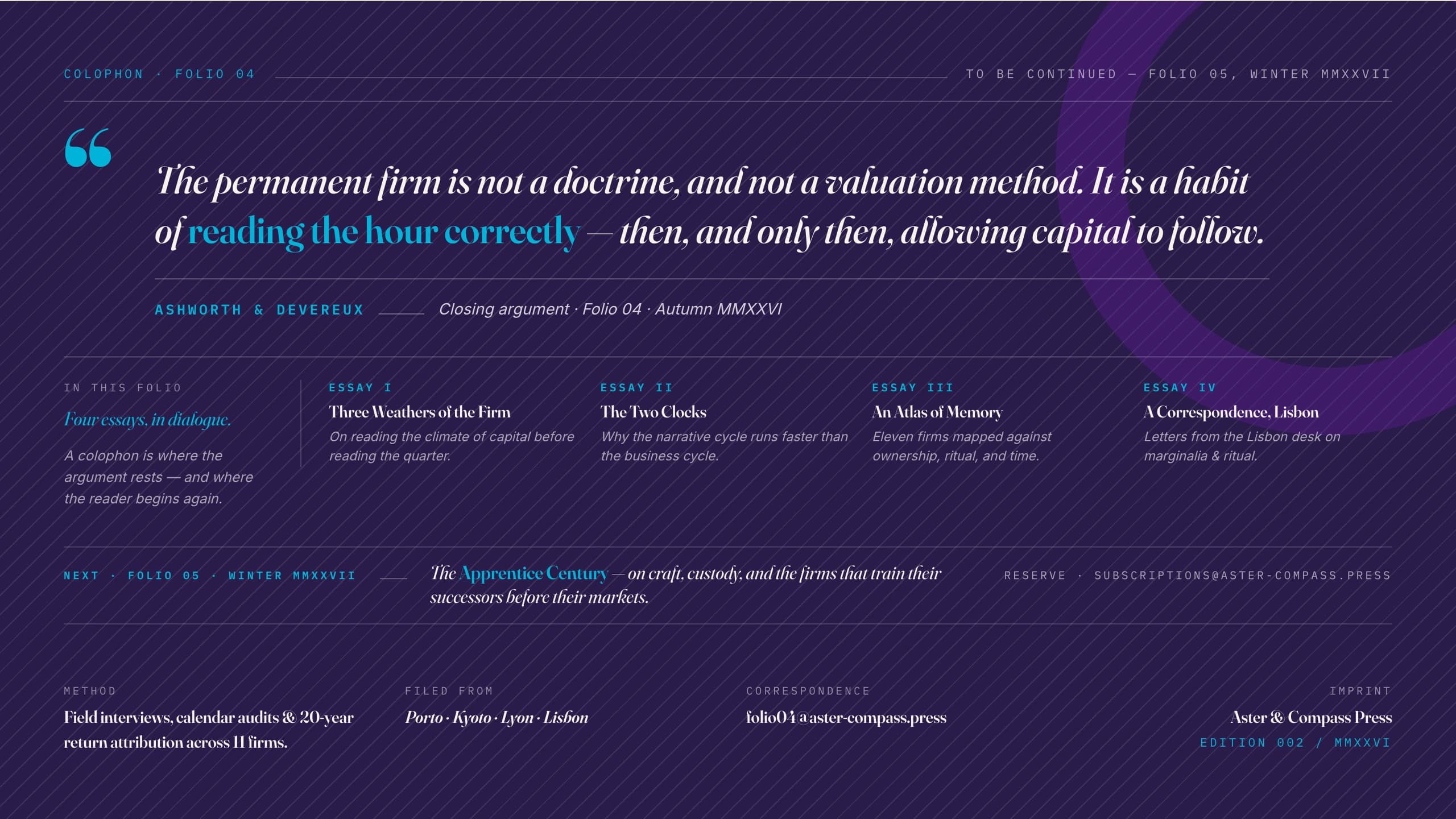 Aster Folio Editorial Business Anthology Template — Slide 8