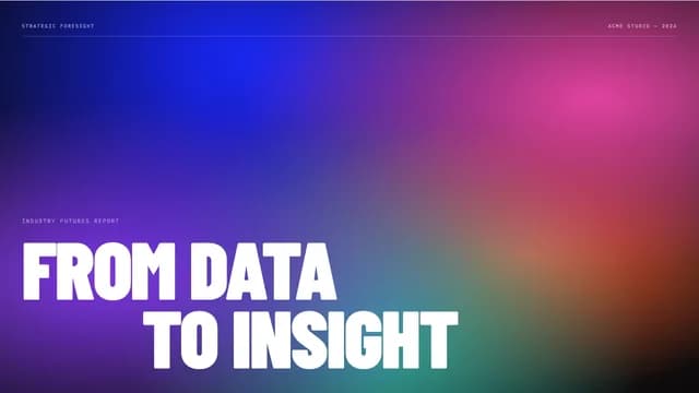 Chroma Dossier Swiss-Grid Industry Research Template — Slide 1