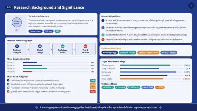Cobalt Blue Institutional Academic Defense Template — Slide 3