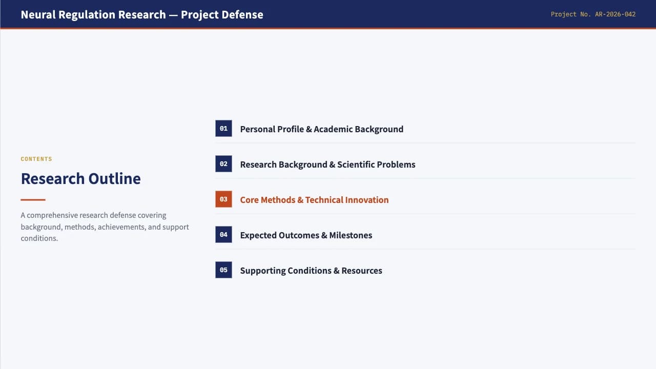 Cobalt Navy Academic Research Defense Template — Slide 2