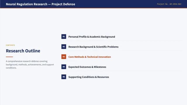 Cobalt Navy Academic Research Defense Template — Slide 2