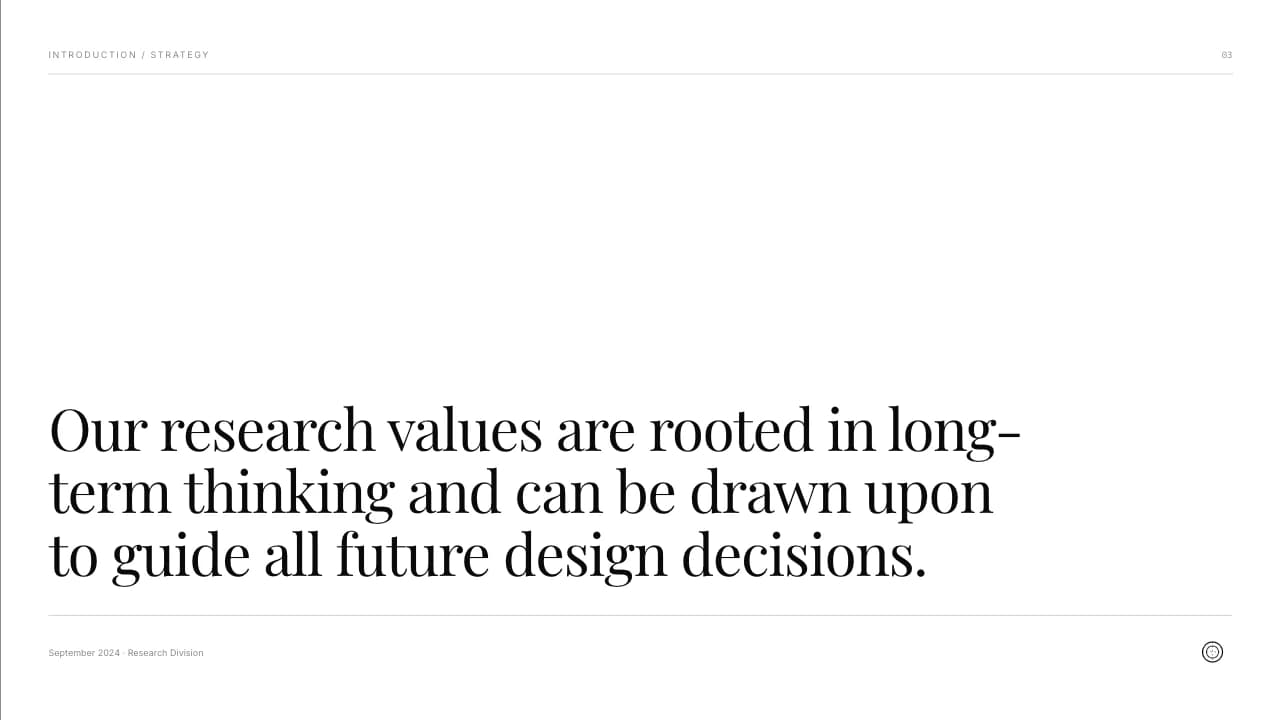 Codex Noir Minimalist Research & AI Pitch Deck Template — Slide 3
