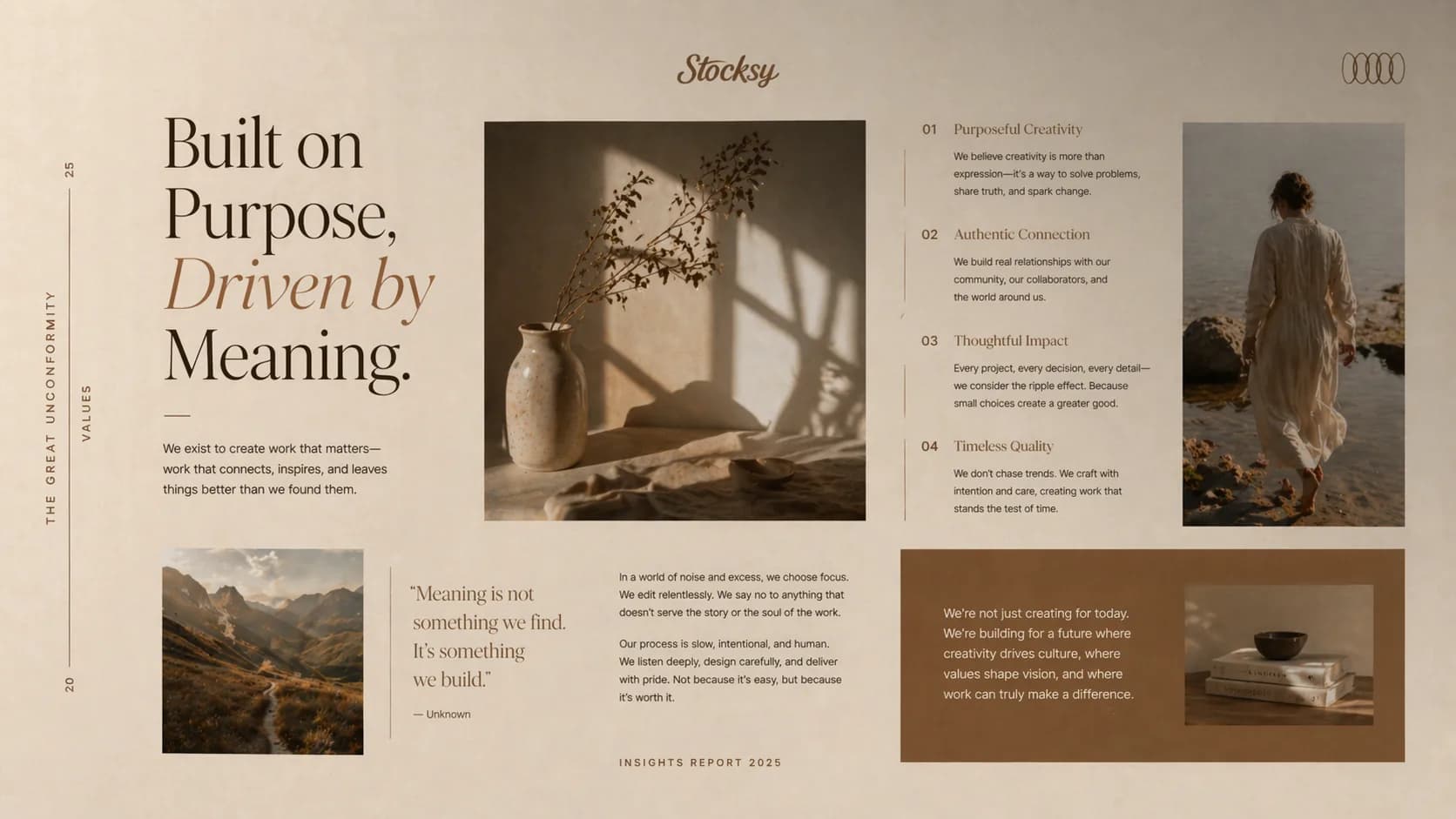 Terracotta Editorial Fashion Lookbook & Brand Deck — Slide 7