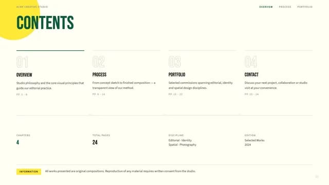 Folio Botanica Editorial Portfolio Template — Slide 3