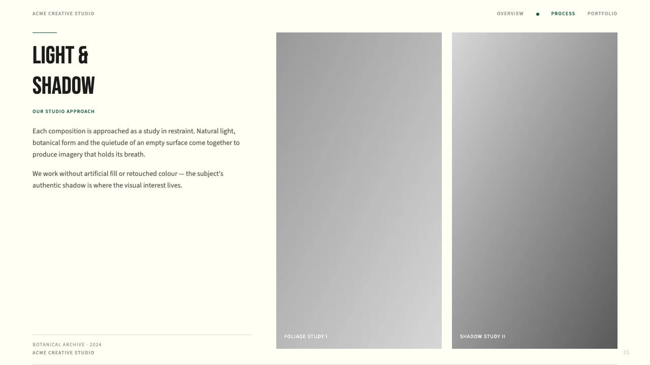 Folio Botanica Editorial Portfolio Template — Slide 4