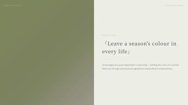 Folio Sage Oriental Editorial Brand Lookbook Template — Slide 2