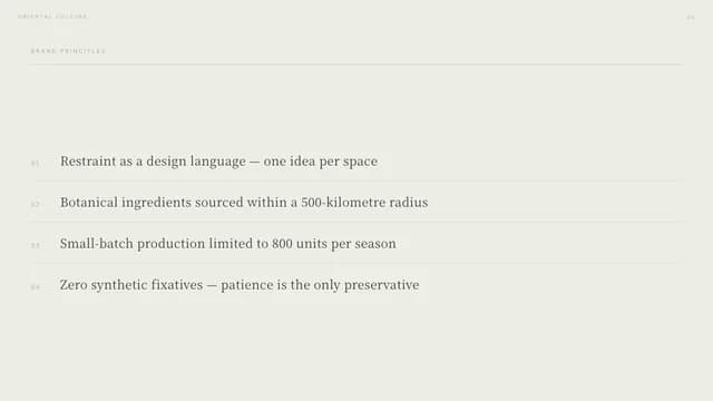 Folio Sage Oriental Editorial Brand Lookbook Template — Slide 5