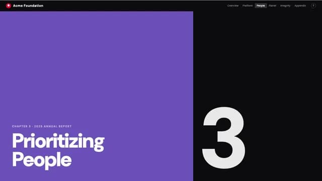 Impact Folio Swiss Grid Annual Report Template — Slide 5