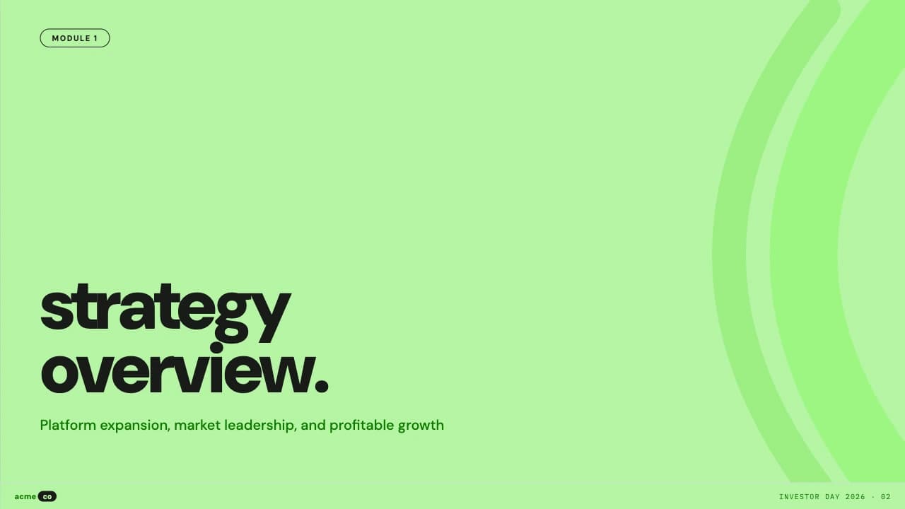 Lime Manifesto High-Contrast Fintech Investor Deck — Slide 2