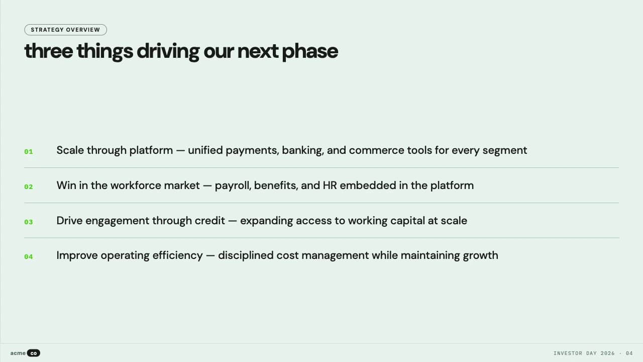Lime Manifesto High-Contrast Fintech Investor Deck — Slide 4