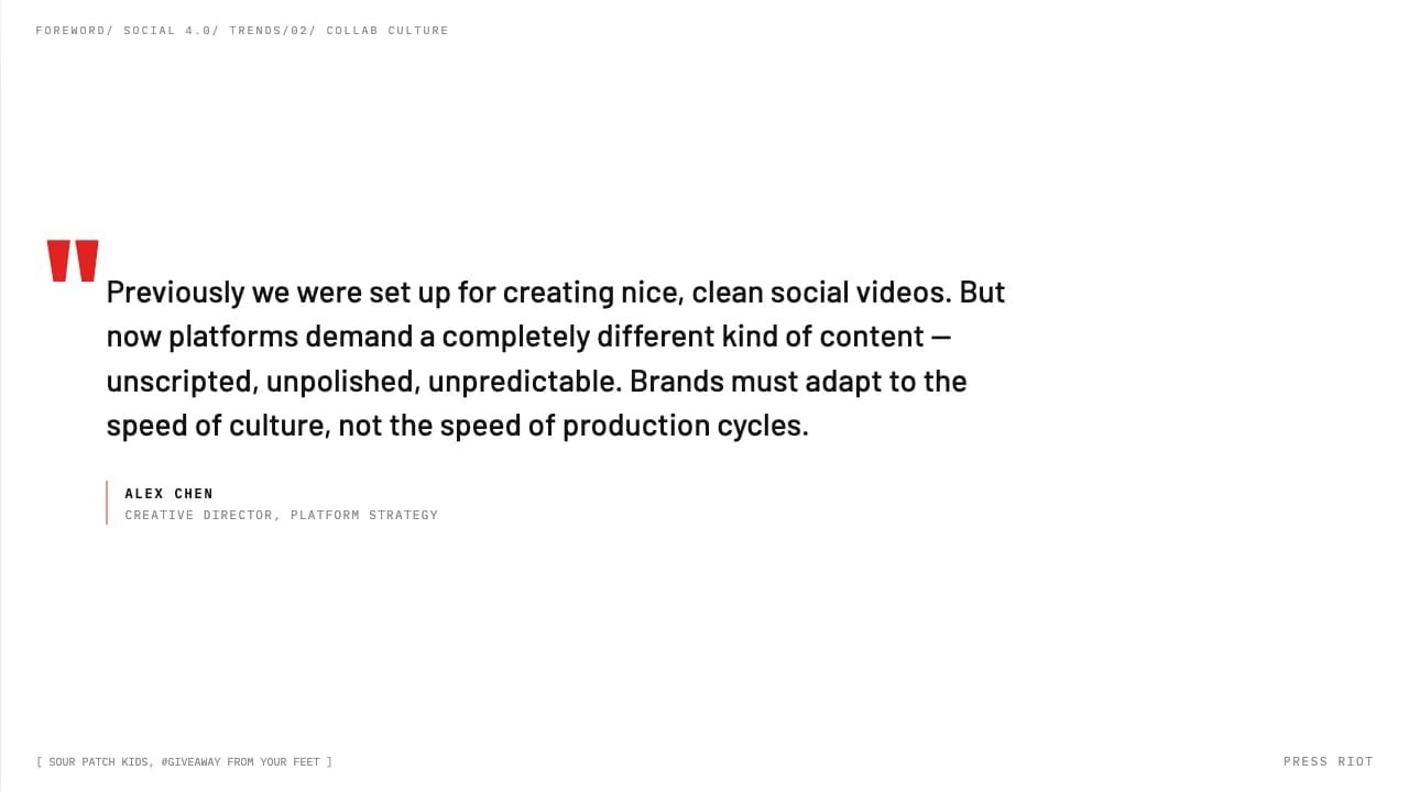 Press Riot Editorial Trend Report & Brand Intelligence — Slide 4
