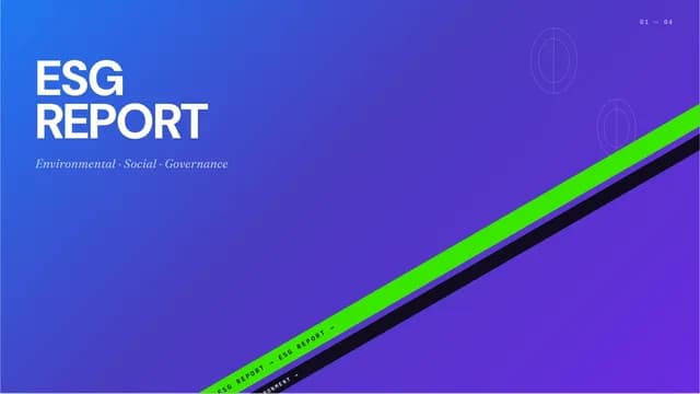 Prism Signal Tech Annual Report & ESG Dashboard Template — Slide 7