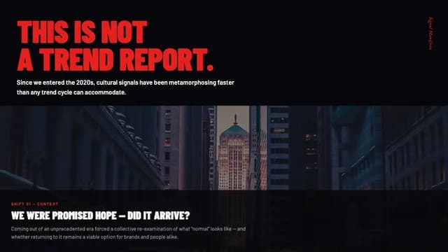 Signal Manifesto Editorial Trend Report Template — Slide 2