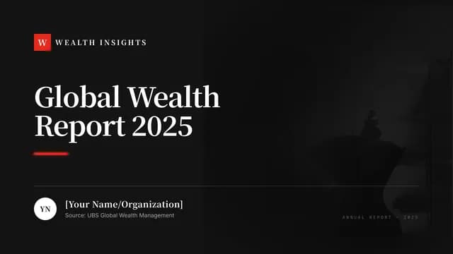 Spotlight Red and Black Financial Report Template — Slide 1
