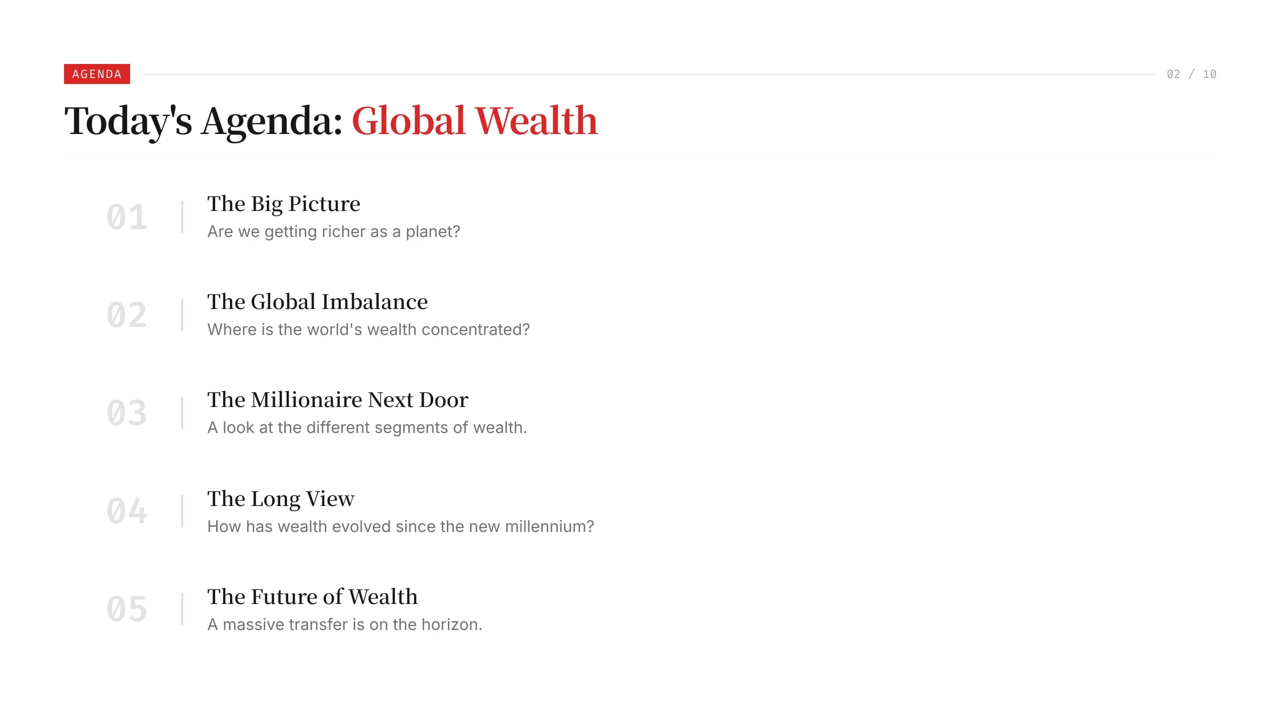 Spotlight Red and Black Financial Report Template — Slide 2