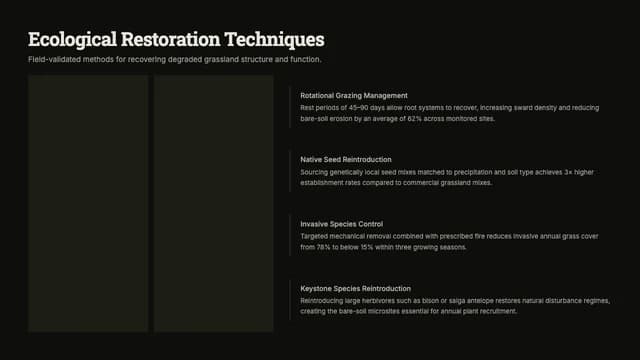 Steppe Dossier: Dark Slab-Serif Conservation Template — Slide 8