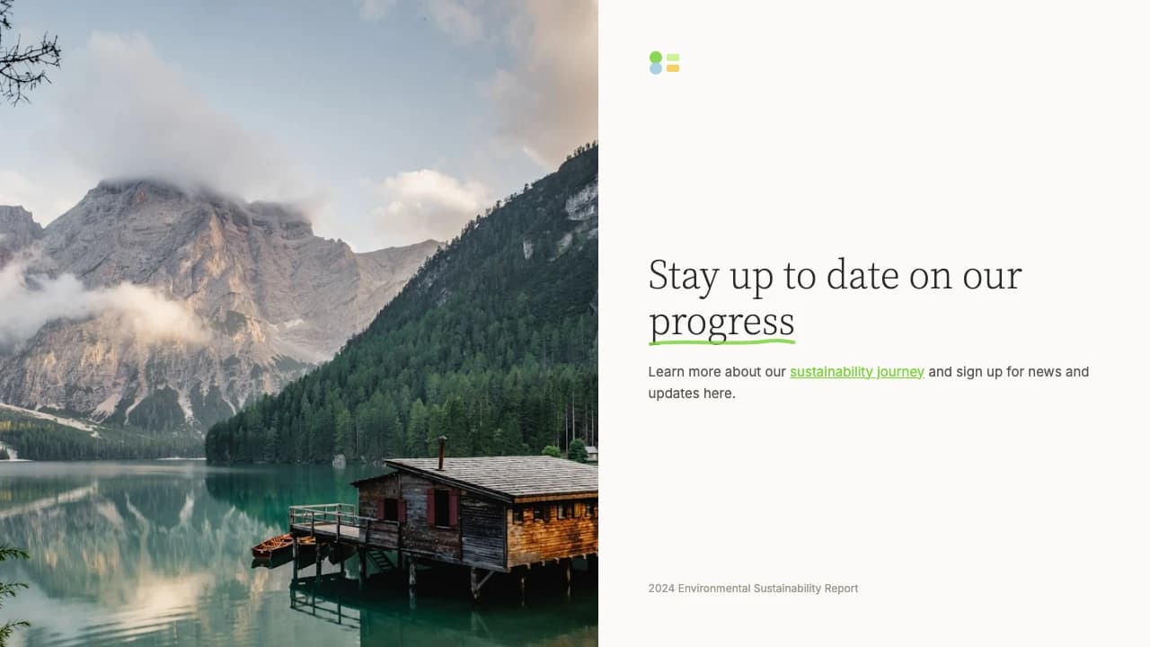 Terra Naturalis Editorial Sustainability Report Template — Slide 8