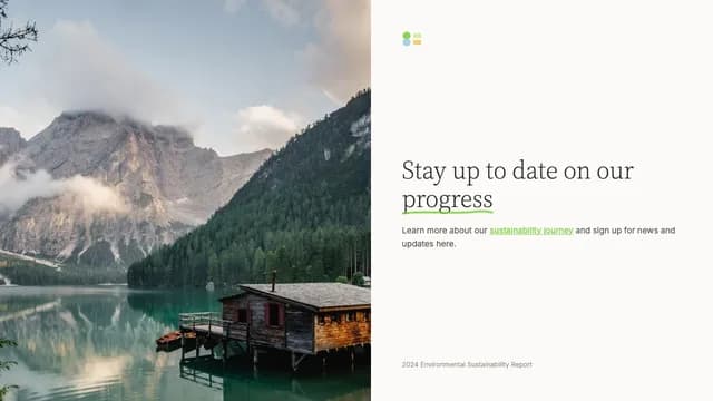 Terra Naturalis Editorial Sustainability Report Template — Slide 8