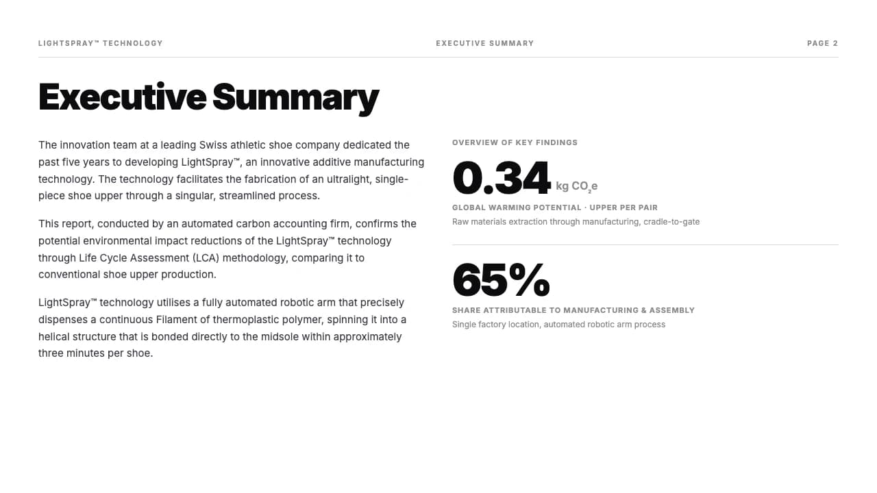 Vaayu Ledger: Navy ESG & Life Cycle Assessment Report — Slide 2
