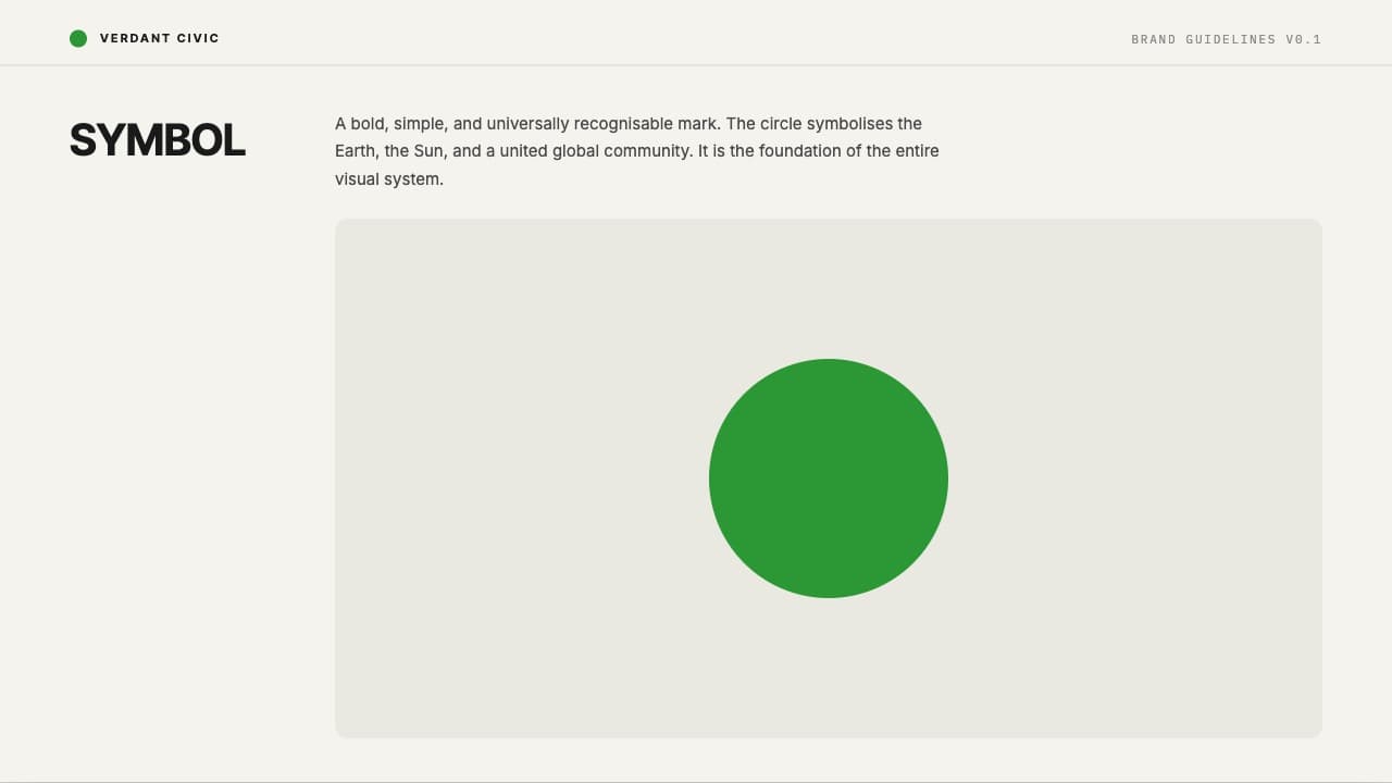 Verdant Civic Swiss Grid Brand Identity Template — Slide 2