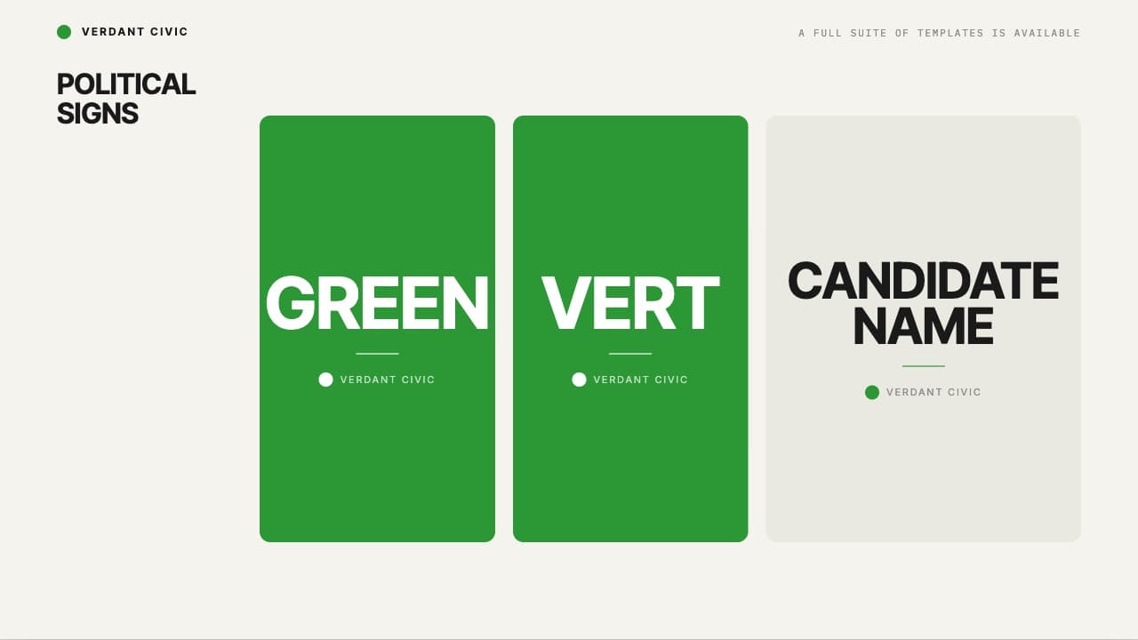 Verdant Civic Swiss Grid Brand Identity Template — Slide 4