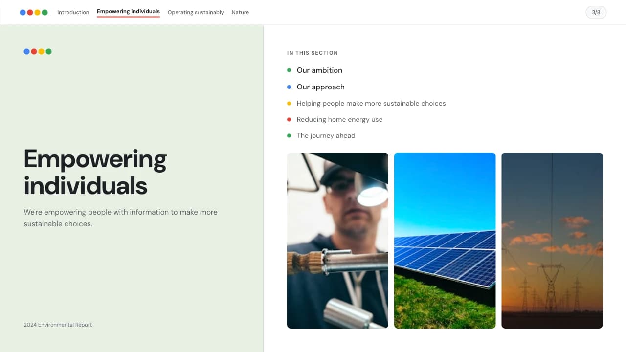 Verdant Ledger ESG Sustainability Report Deck — Slide 3