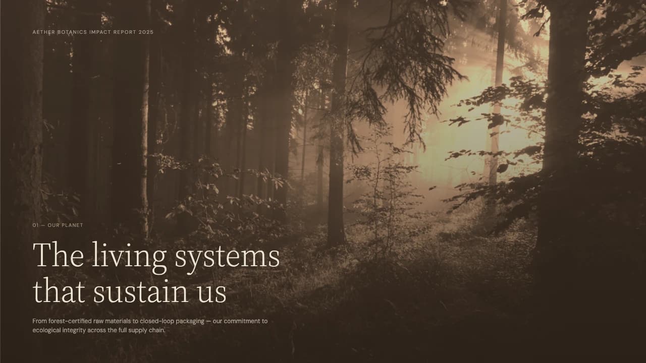 Vetiver Earth Tone Editorial Annual Report Template — Slide 2