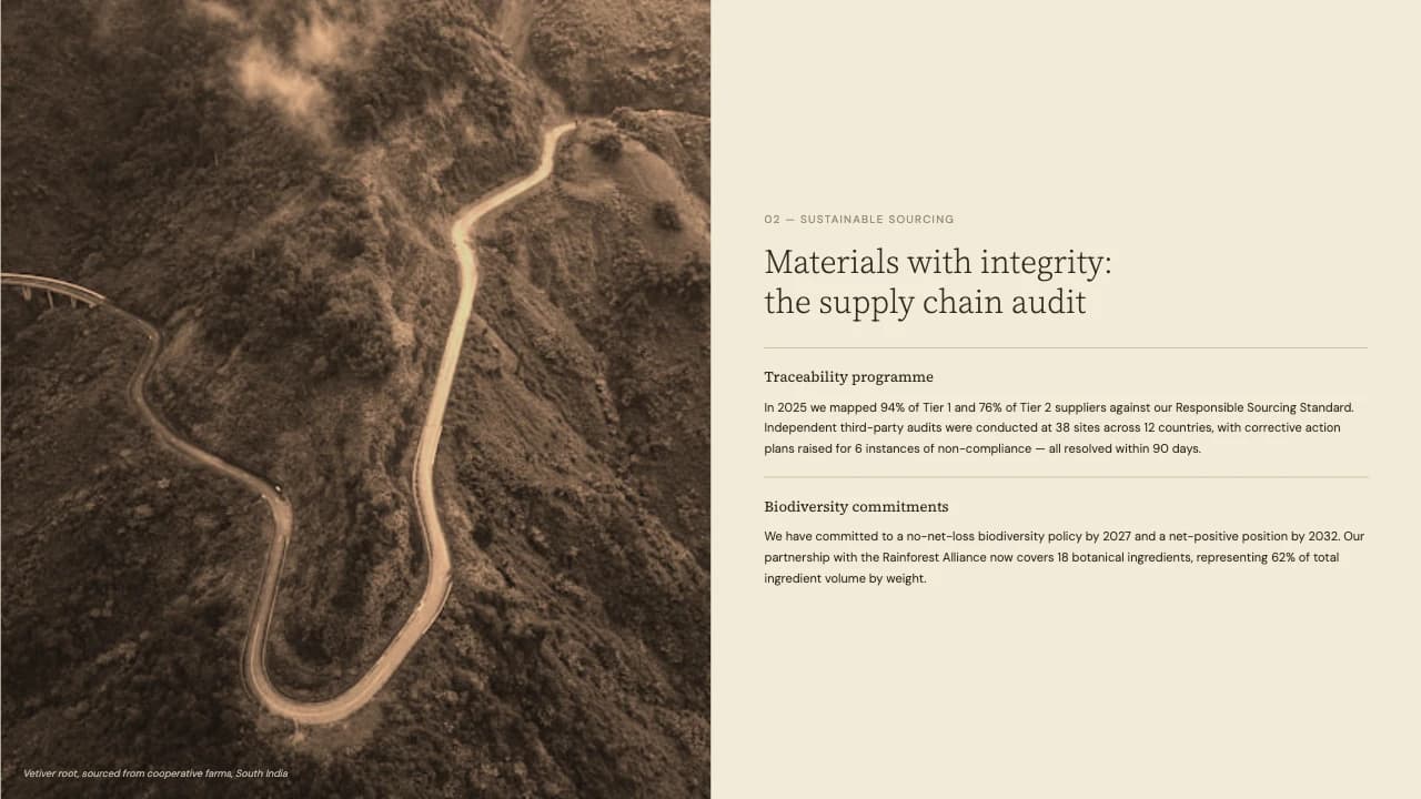 Vetiver Earth Tone Editorial Annual Report Template — Slide 4