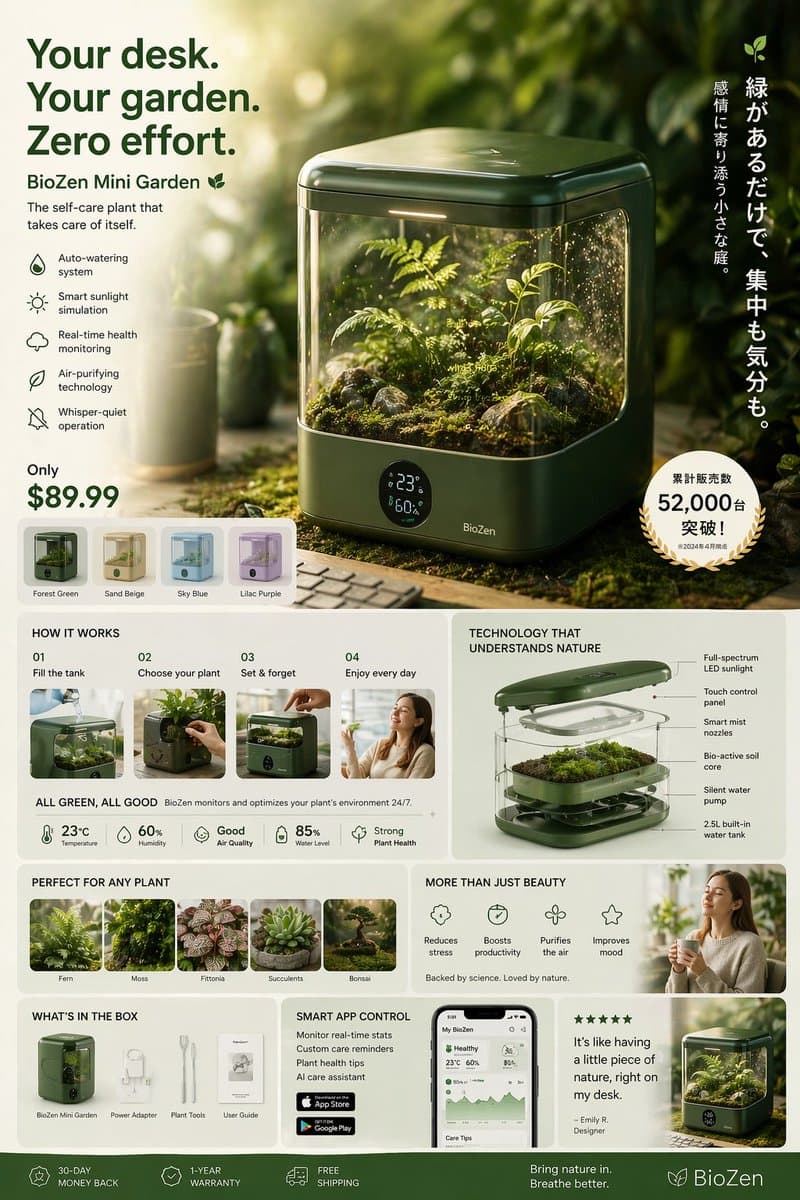 Create a hyper-realistic Japanese-style futuristic product adve…