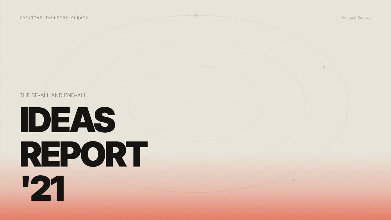 Acid Editorial Brutalist Industry Report Template — Slide 1