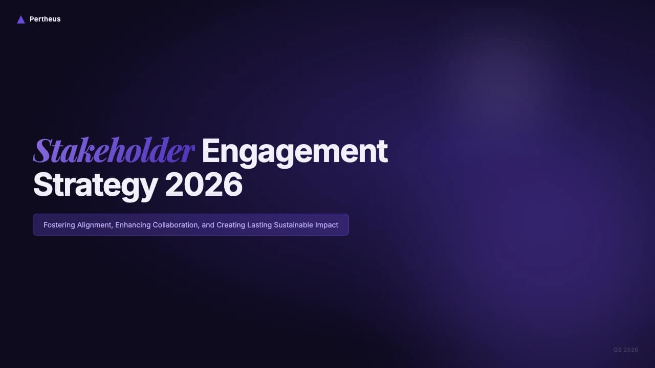 Violet Stratagem Deep Purple Business Strategy Deck — Slide 1