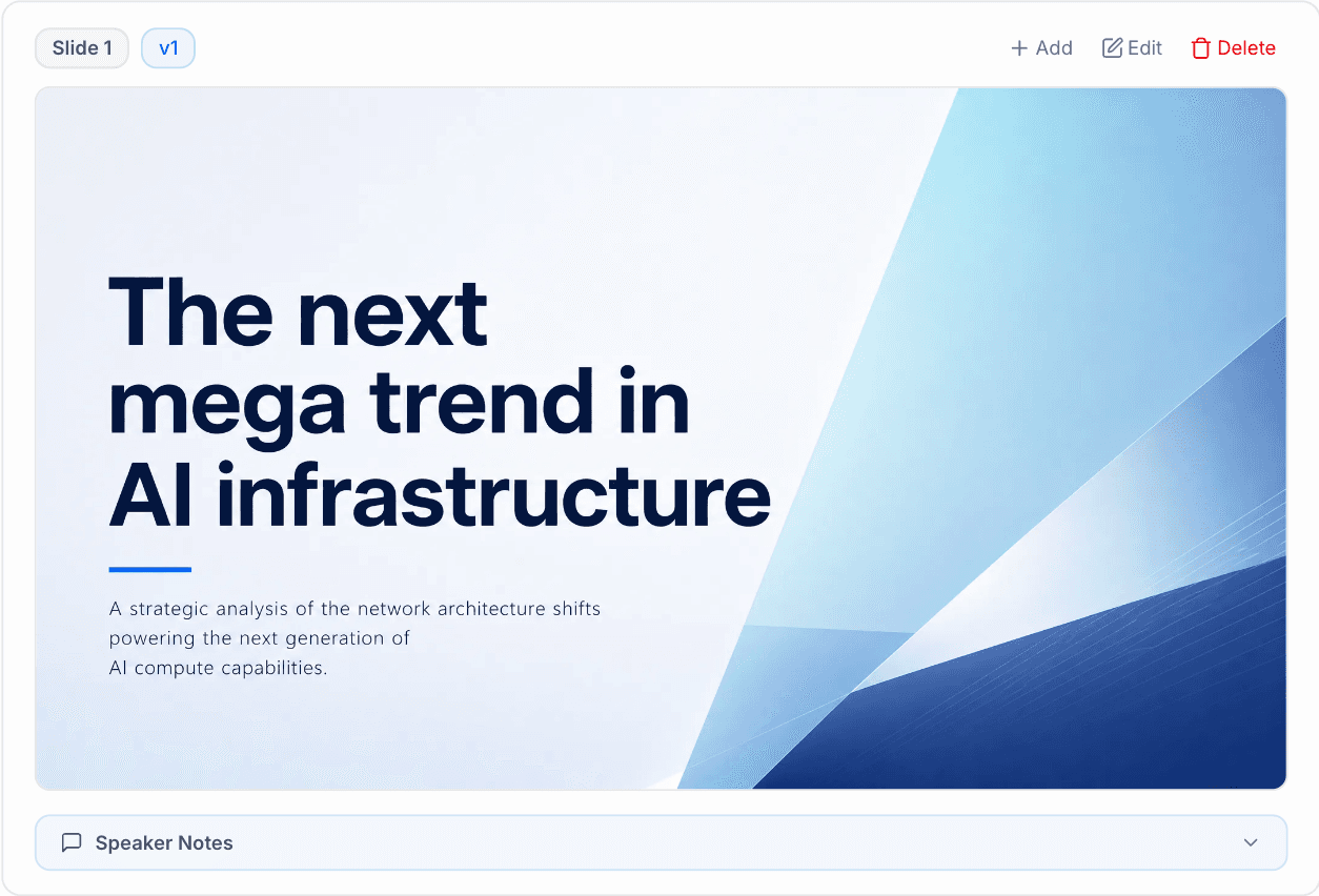 AI-generated slide preview