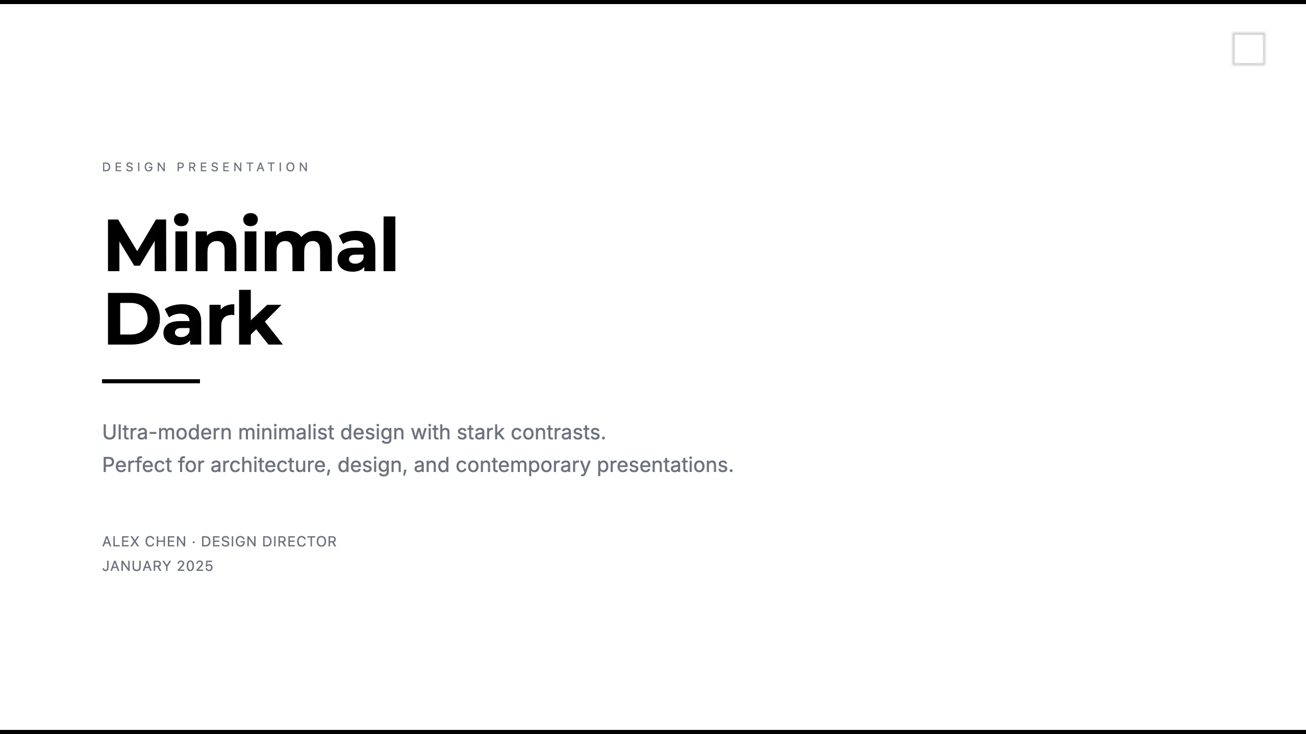 Minimal Dark